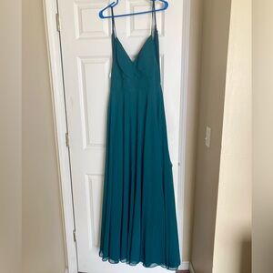 Pine green, size 12, bridesmaid dress.